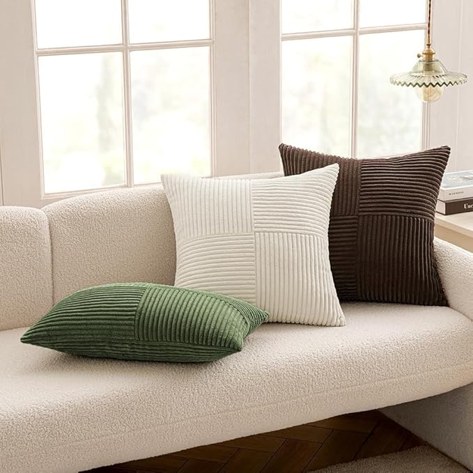MIULEE Dark Brown Decorative Throw Pillow Covers 20x20 Inch - Image 5