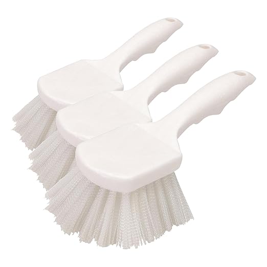 Carlisle FoodService Products 3662000 Flo-Pac Plastic Handle Utility Scrub Brush by SPARTA