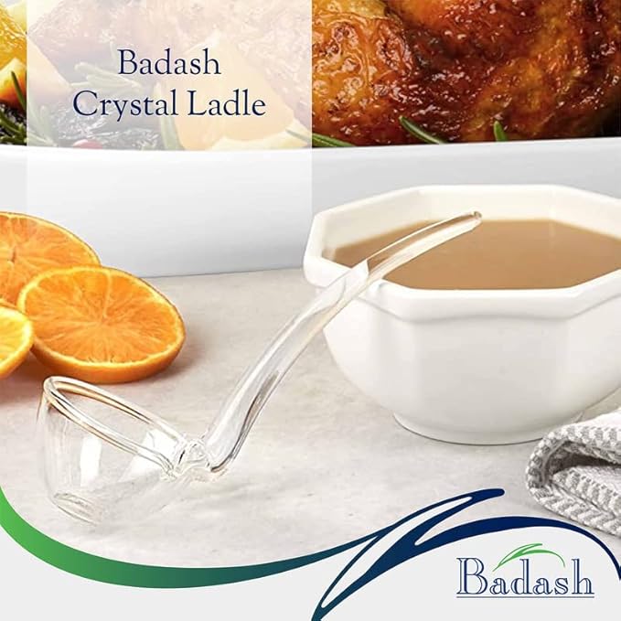 Badash 6" Small Glass Gravy Ladle, Artisan Heritage Quality Mouth-Blown - Image 9