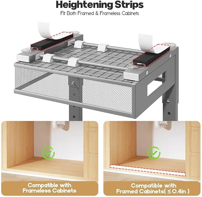 Under Sink Organizer, 2-Tier Dual Pull Out Cabinet Organizer Drawers - Image 5
