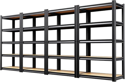 5-Tier Heavy Duty Metal Shelving Units, Adjustable Steel Storage Racks by Unknown