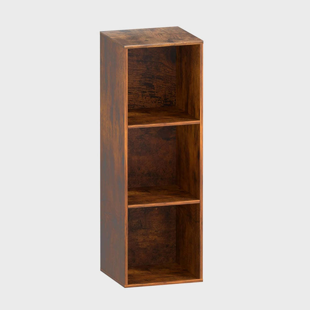 3 Cube Storage Organizer, 3 Tier Cube Low Bookcase Freestanding Storage Displ...