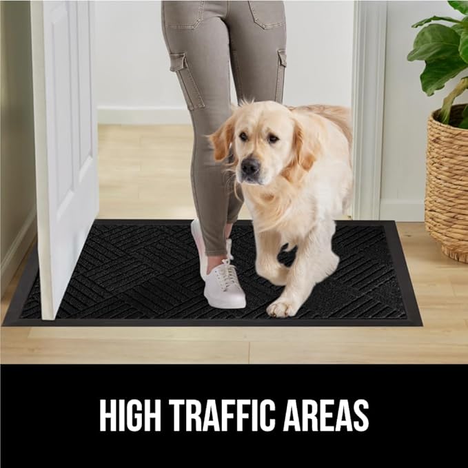 GORILLA GRIP 100% Waterproof All-Season WeatherMAX Doormat US Designed Natural - Image 6