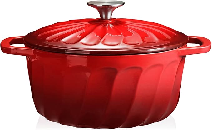 Enameled Cast Iron Dutch Oven Pot by NSIRONS
