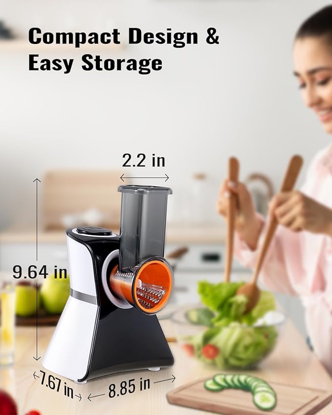 Electric Cheese Grater Salad Shooter, 5-In-1 Electric Slicer - Image 7