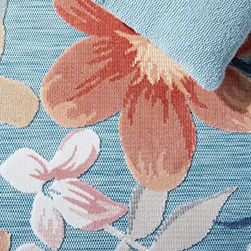SAFAVIEH Washable Rug Outdoor Cabana Collection - 8' x 10', Aqua &amp...