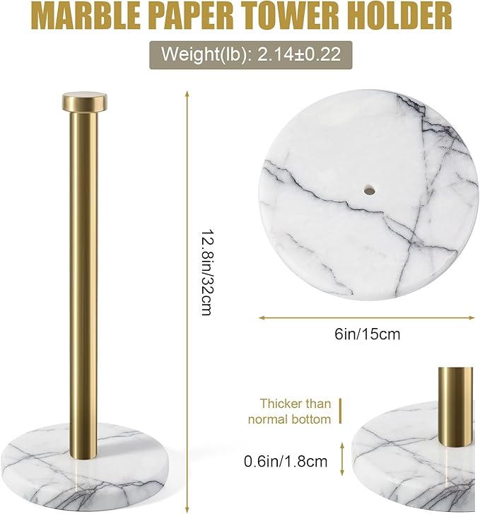 Koville Paper Towel Holder Countertop, Standing Paper Roll Holder - Image 2