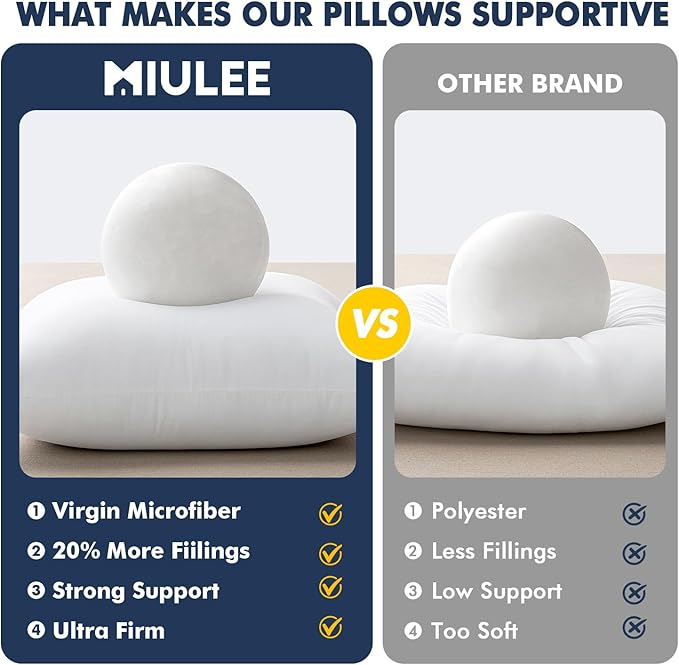 MIULEE Throw Pillows Inserts - Image 5