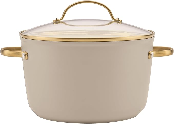 Farberware Forged Induction Ceramic Nonstick Cookware Set, Taupe Pots & Pans - Image 14