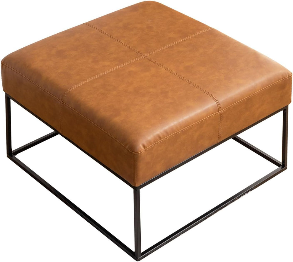 Modern Square Coffee Table, Farmhouse Ottoman for Living Room, Large Vintage ...
