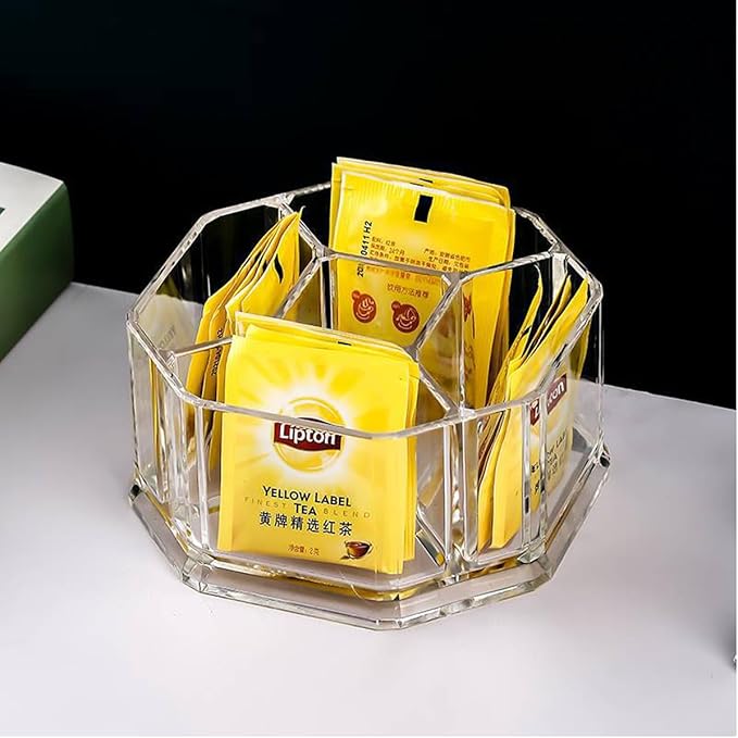 Acrylic Tea Bags Holder Coffee Sugar Bag Case Guest Room Organizer Storage - Image 8