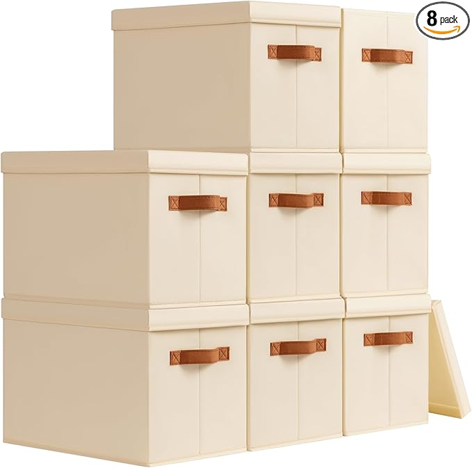 Homsorout Storage Bins with Lids by Homsorout