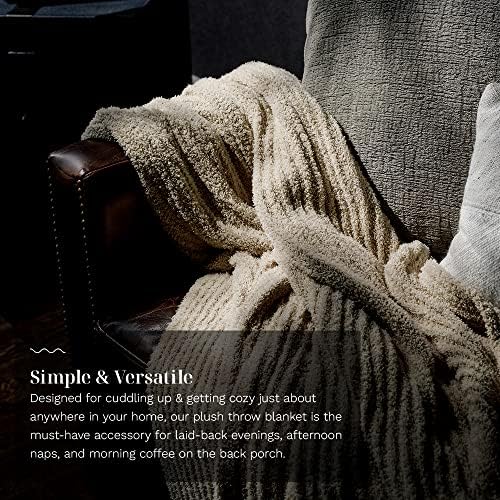 LUXOME Ultra Plush Throw Blanket | Super Soft | 75"x100" | Viscose ...