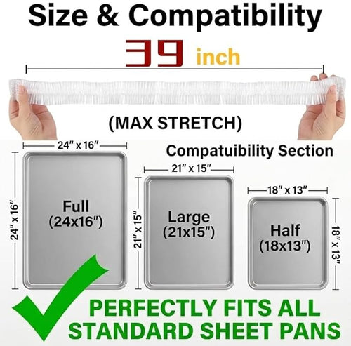50Pcs Sheet Pan Covers for 24x16, 18x13 inch - Image 2