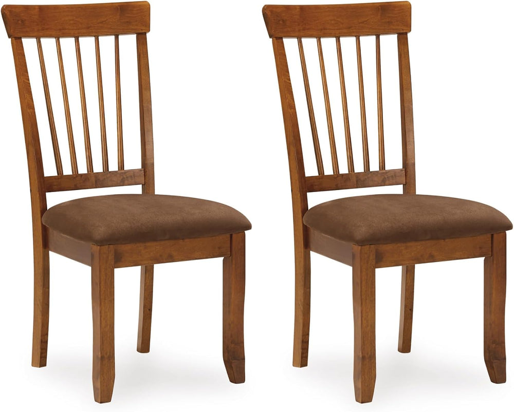 Signature Design by Ashley Berringer Wood Dining Chairs Set of 2, Brown