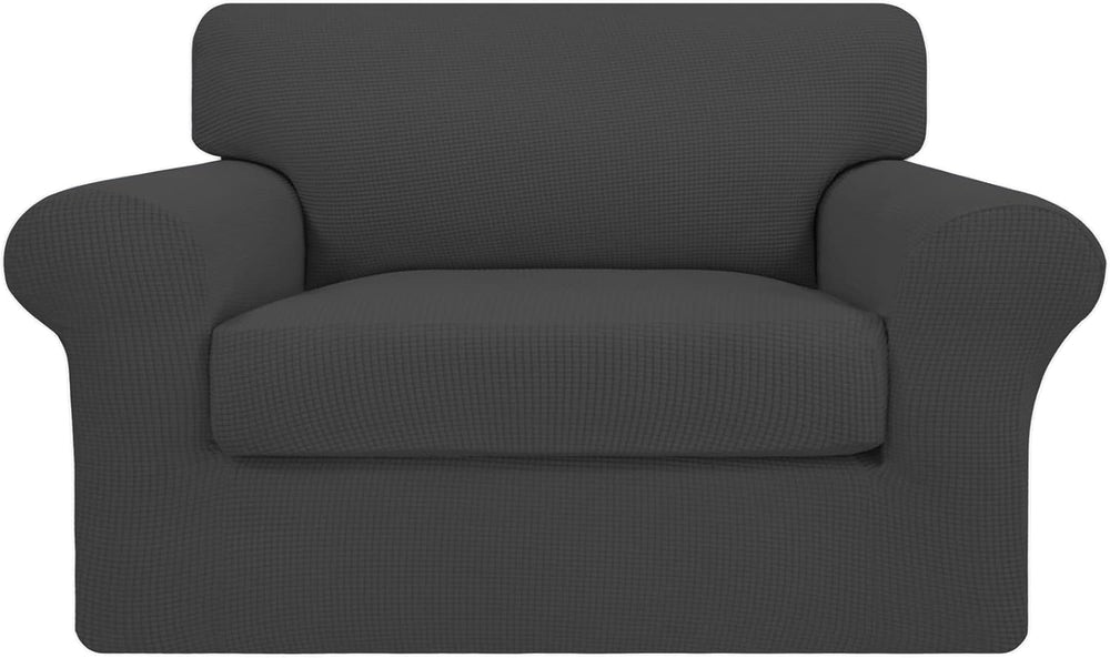 Easy-Going 2 Pieces Stretch Oversized Chair Couch Cover Sofa Cover for Dogs S...