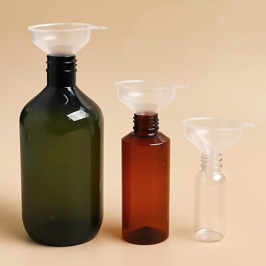 Small Funnels 6 Pack Mini Clear Funnel Easily Transfer Liquids Granules Powders - Image 4