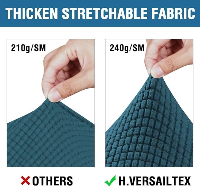 H.VERSAILTEX 3 Piece Stretch Sofa Covers - Image 3