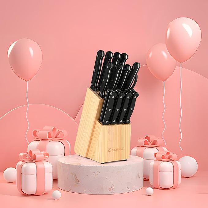 19-Piece Knife Set, German Steel, Durable and Dishwasher Safe, Knife Sets - Image 8
