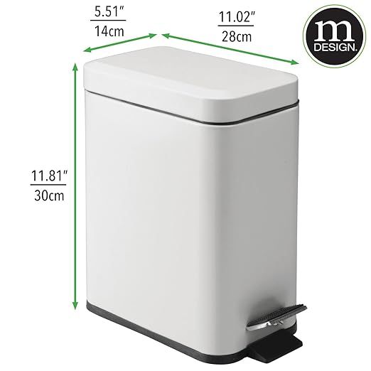 mDesign Pedal Bin — Waste Bin - Image 3