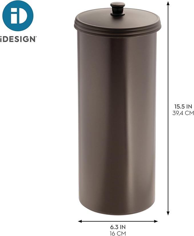 iDesign Freestanding Bathroom Toilet Paper Storage Holder - Image 4