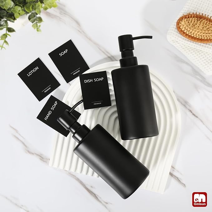 GMISUN Black Soap Dispenser, Hand Soap Dispenser Bathroom, Hand and Dish - Image 7