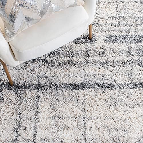 SAFAVIEH Fontana Shag Collection Area Rug - 5'3" x 7'6", Iv...