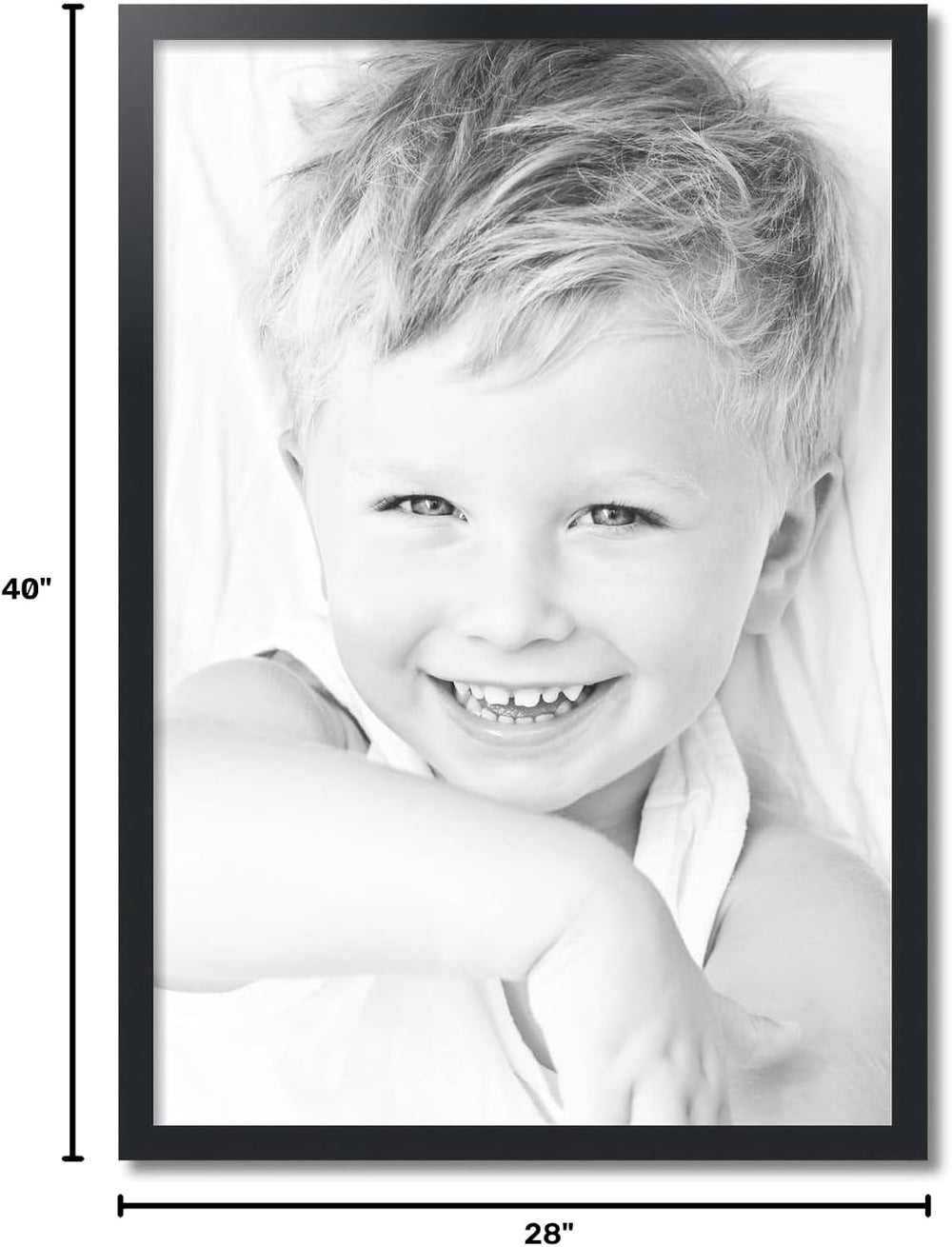 ArtToFrames 26x38 Inch Black Picture Frame, This 1.2500 Inch Custom Poster Fr...