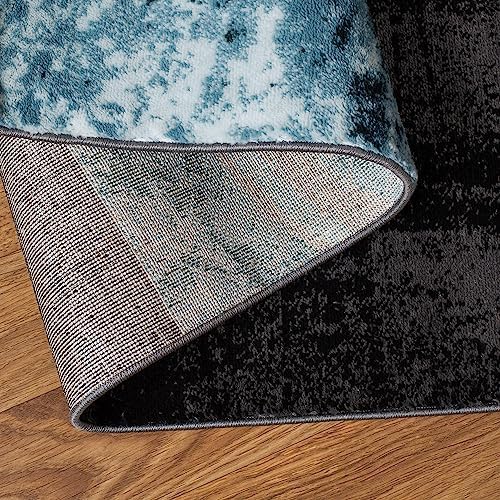 Rugshop Circle Design Contemporary Durable Area Rug Gray 7'10" x 10&...