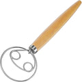 Danish Dough Whisk Dutch Bread Mixer Stainless Steel Hook Wooden Handle Baking by ANMIOUHOME