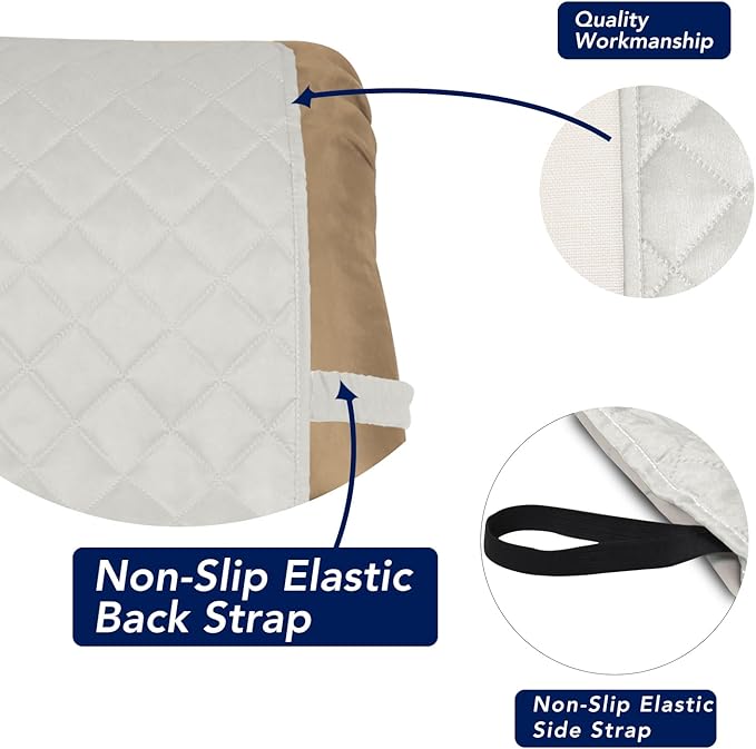 PureFit Reversible Quilted Sofa Cover, Water Resistant Slipcover Furniture - Image 3