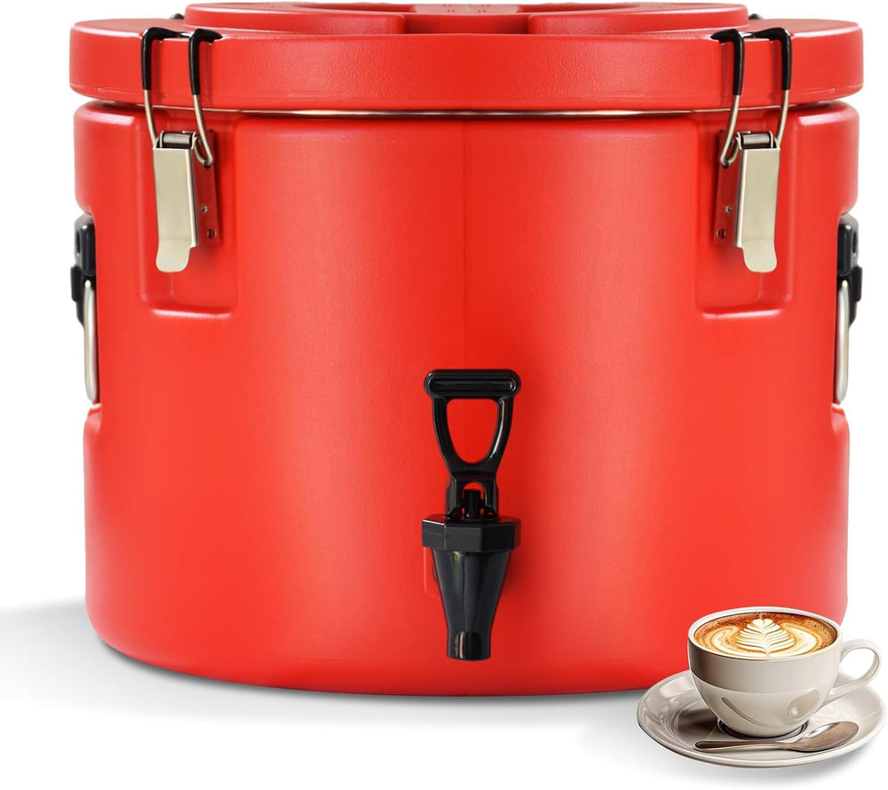 20L/5Gal Insulated Beverage Dispenser, Ice & Hot Drink Dispenser