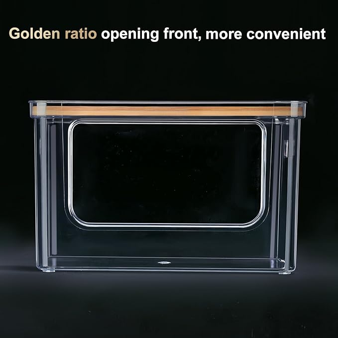 Hudgan Stackable Storage with Bamboo Top - Image 3