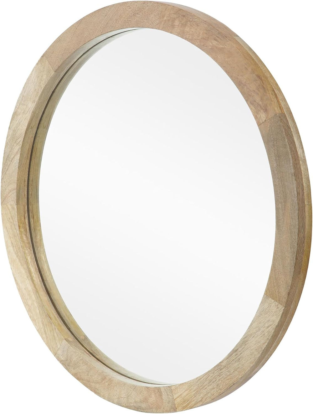 Christopher Knight Home Solis 23.50" H Round Wall Mirror, Mango Wood Wal...