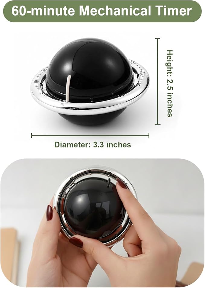 Kitchen Timer, 60-Minute Mechanical Timer - Image 6