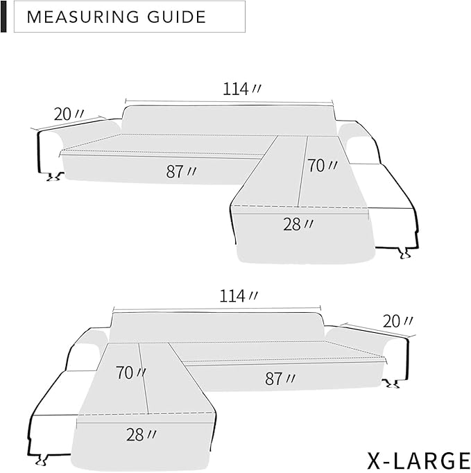 Easy-Going L Shape Sofa Slipcover Sectional Couch Cover - Image 6