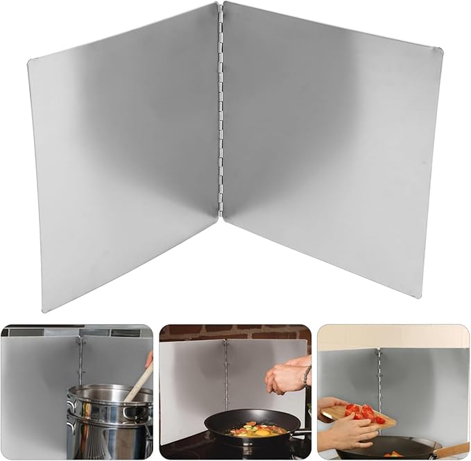ABOOFAN Stainless Steel Oil-Proof Kitchen Shield 11.8 Inch Foldable Grease - Image 9