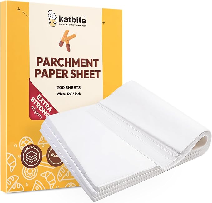 Katbite 200PCS 12x16 In Heavy Duty Flat Parchment Paper, Parchment Paper Sheets by katbite