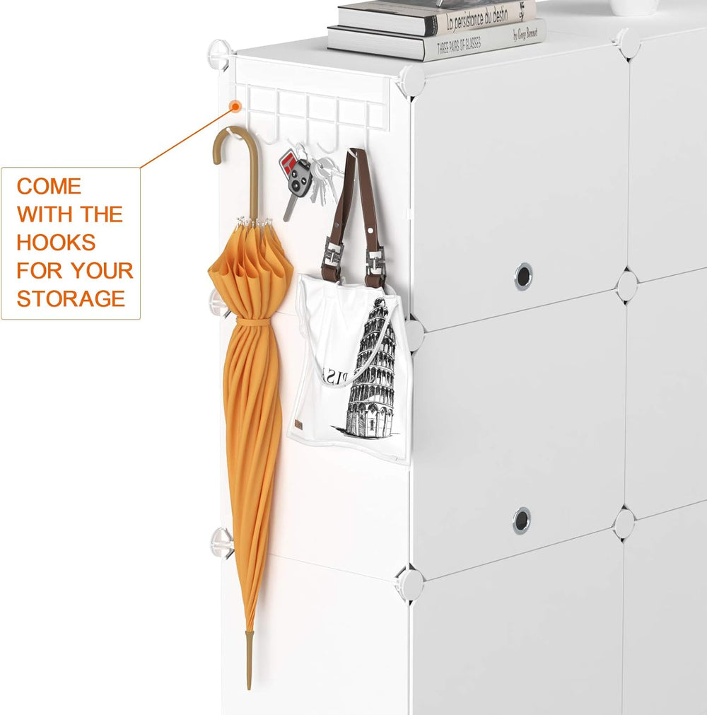HOMIDEC Shoe Rack, 6 Tier Shoe Storage Cabinet 24 Pair Plastic Shoe Shelves O...