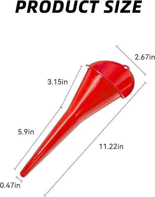 2 PCS Oil Funnel, Automotive Multi-Function Plastic Fuel Funnel - Image 2