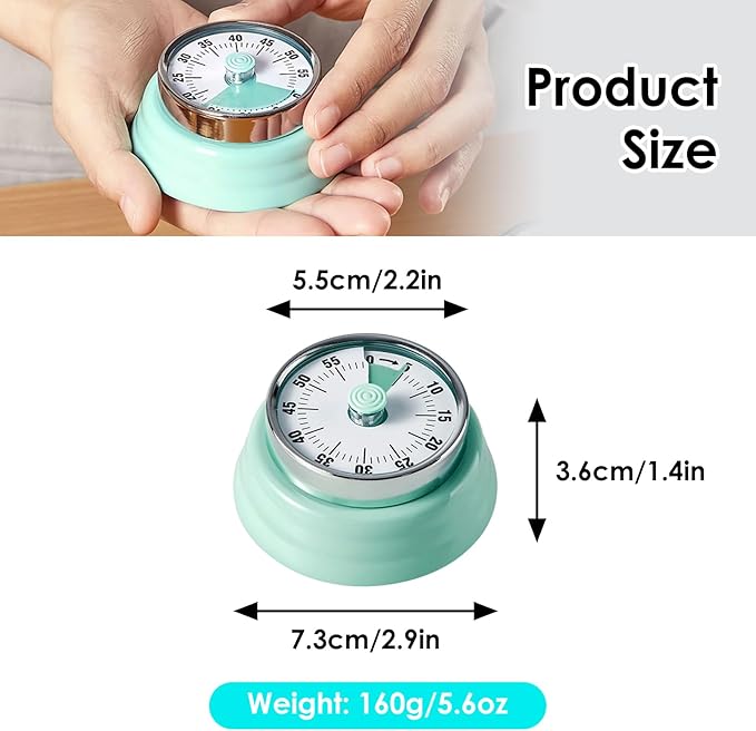 Visual Timer, Teeloray 60-Minute Countdown Timer, Kitchen Timer - Image 7