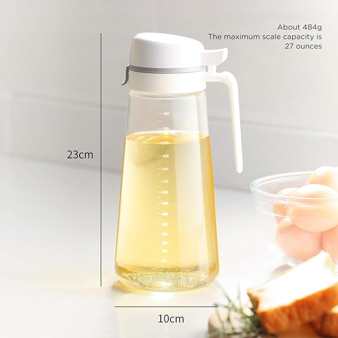 Auto Flip Glass Olive Oil Dispenser, Dispenser - Image 4