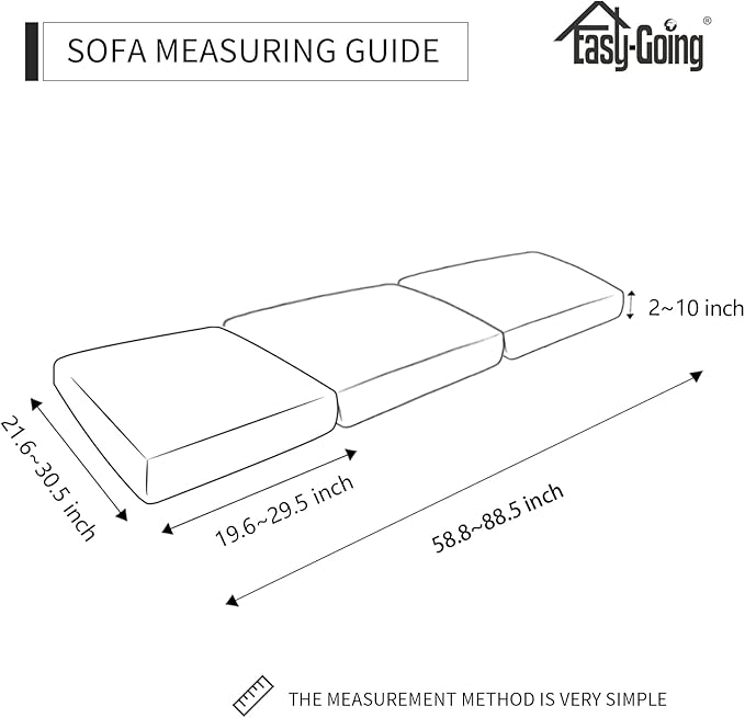 Easy-Going Stretch Individual Chair Couch Cushion Cover Sofa Cushion Furniture - Image 3