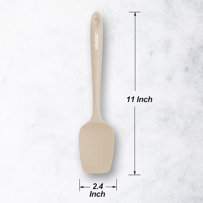 Silicone Spatula Set, High Heat Resistan Rubber Spoon Spatula, Non-Stick - Image 3