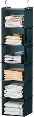 YOUDENOVA Hanging Closet Organizer, 6-Shelf Closet Hanging Storage Shelves by YOUDENOVA