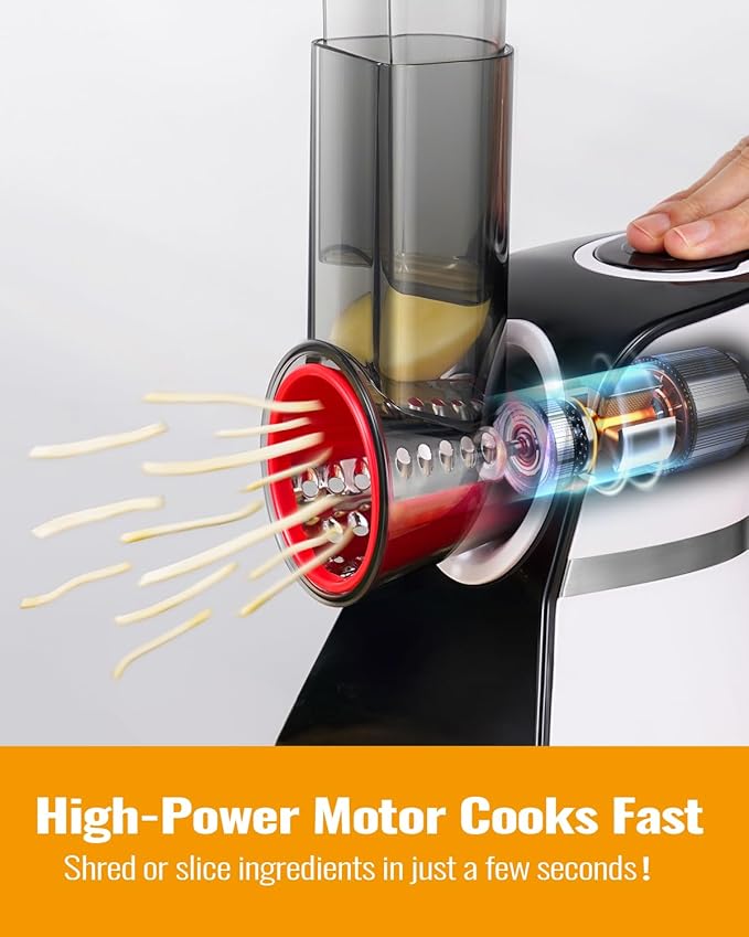 Electric Cheese Grater Salad Shooter, 5-In-1 Electric Slicer - Image 5