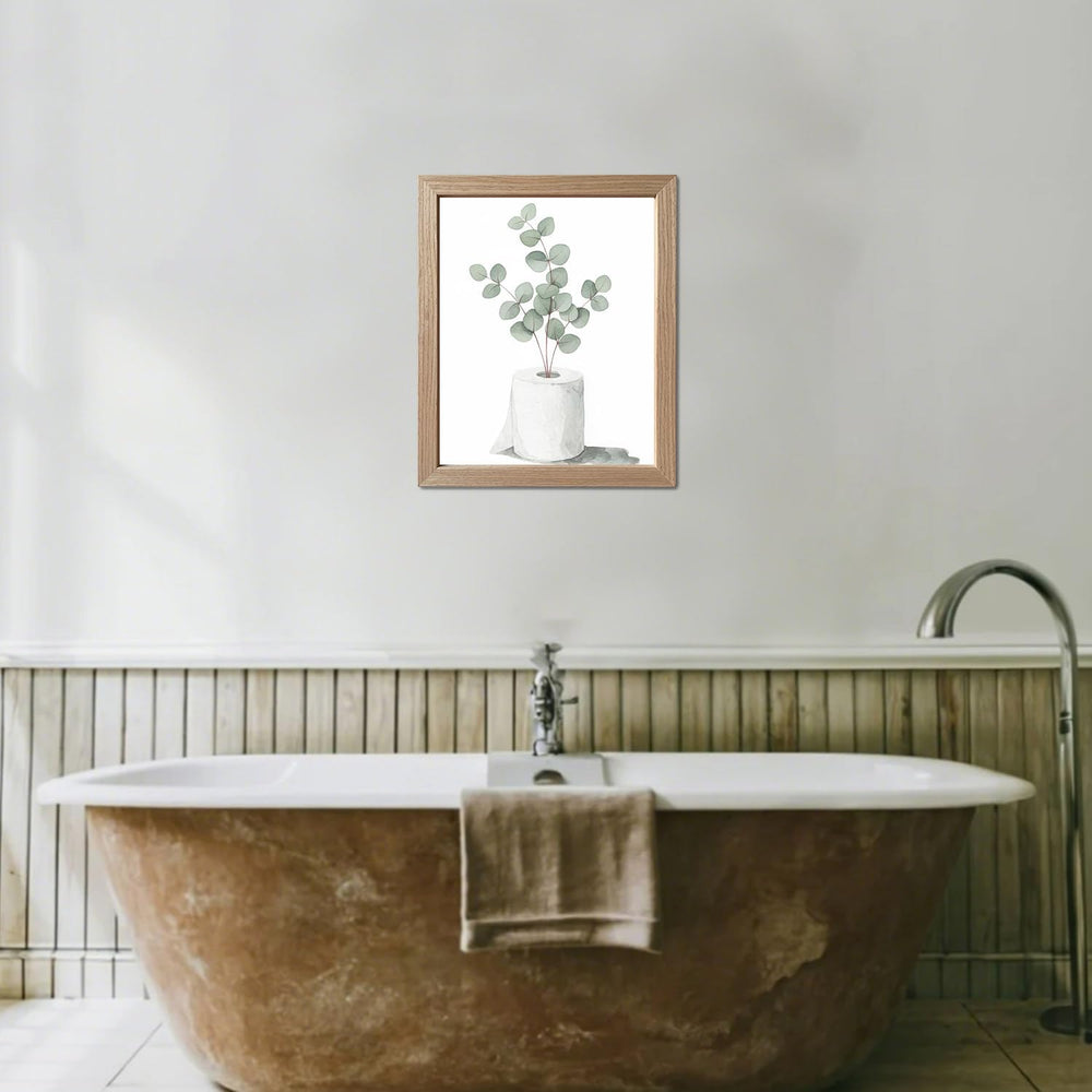 Sage Green Bathroom Wall Decor Framed Plant Print Botanical Bathroom Wall Art...