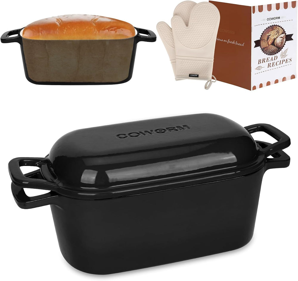 Oval Enameled Dutch Oven for Bread Baking