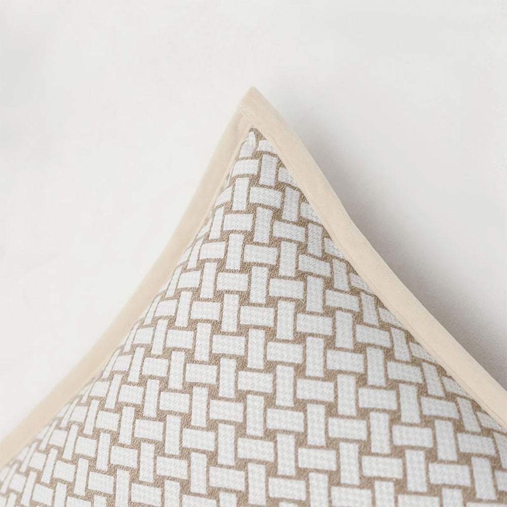 Croker Horse 18x18'' Inches Throw Pillow Cushion Cover - Grid Pattern...