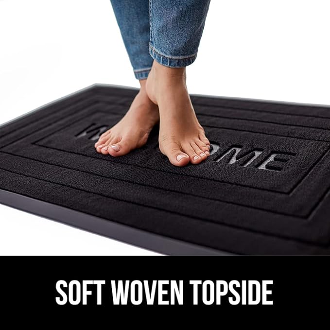 GORILLA GRIP 100% Waterproof All-Season WeatherMAX Doormat, US Designed Natural - Image 7